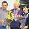 Richard Euler (links), bisheriger Vorsitzender des Trägervereins der Musikschule Bad Brückenau, gab sein Amt ab. Stellvertretende Vorsitzende bleibt Cornelia Borowski (Mitte). Ilse Bub scheidet als Kassiererin aus.