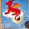 „Der Friedensdrache vereint die Gegensätze der Welt“, sagt Saskia Eules zu ihrem Plakat.