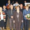 Ehrungen beim Neujahrsempfang in Breitbrunn: Bürgermeisterin Gertrud Bühl (Zweite von rechts) und zweiter Bürgermeister Thomas Schlee (rechts) ehrten (von links) Lena Strauß, Robert Melber, Marianne Schmitt, Hermann Lüdtke, Ludwig Bühl, Theresia Hermann, Andreas Griebel, Irmhilde Sauer und Richard Kuchenmeister.