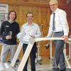 Sportlich: Bruno Altrichter gratulierte Sven Härtel (links) und Michael Trenztsch (Mitte).