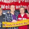Wiedergewählt:  Sie stehen in den nächsten beiden Jahren an der Spitze des 1.FCN-Fanclubs Weinfranken Dettelbach (von links): Franz Körber, Gerald Göb und Robert Degen. Zur Führungsmannschaft gehört noch der neu gewählte stellvertretende Vorsitzende Sebastian Hammer.