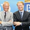 Wechsel an der Spitze: Thomas Gruber (links), scheidender Intendant des Bayerischen Rundfunks, und sein Nachfolger Ulrich Wilhelm.