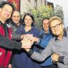 Alle für einen – einer für alle: Der neue Vorstand des Vereins „Sanderau – ein starkes Stück Würzburg“ mit (von links) Klaus Naser, Martin Hümpfner, Sabine Rittelmann, Martin Weber und Gerd Blankenhagen.