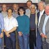 Auszeichnungen beim Flugsportclub: (von links) 3. Vorsitzender Sebastian Knopp,  Fluglehrer Klaus Gabriel  (20 Jahre), Wilhelm Völker, Christian Frizlen, Gerd Walz, Dominik Schmitt,  Bernhard Zierhut (30 Jahre), 1. Vorsitzender Heinz Gräf (50 Jahre), Richard Scharnagel (40 Jahre) Karlheinz Heinzmann ( 25 Jahre) und Wolfgang Haigis (30 Jahre).