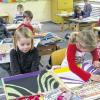 Kleine Künstler: Ein Kunstprojekt fand dieses Jahr wieder an der Grundschule Wombach statt.