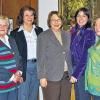 Neu gewählter Vorstand: Hedwig Mies, Silvia von Krziwanek (beide stellvertretende Vorsitzende), Barbara Weber (Schriftführerin), Barbara Becker (Vorsitzende), Gabi Beer (Schatzmeisterin; von links) führen die Kitzinger Frauenunion.