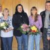 Jubilare: Bei der Versammlung des Kindergartenvereins Unterweißenbrunn wurden langjährige Mitarbeiter geehrt. Das Bild zeigt (von links): Vorsitzenden Georg Wappes, Pfarrer Manfred Endres, Maria Schubert, Carmen Borsutzky, Jessica Schmidt, stellvertretenden Bürgermeister Egon Sturm und Vorsitzenden Frank Omert.