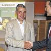 Fundierter Vortrag: Günther Felbinger (rechts) bedankte sich bei Oberst Peter Utsch seine Informationen über Afghanistan.