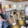 Jung und modern: Stephan Jamm mit seiner Partnerin Nina Sebastian im Restaurant „Stephan's“ auf der Sieboldshöhe.