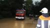 Land unter in Schwanfeld: Ein starker Gewitterguss machte am Sonntagnachmittag die Straßen in Schwanfeld (Lkr. Schweinfurt) teilweise unpassierbar.