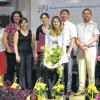 30 Jahre Musikschule: Mit einem Konzert eröffneten die Lehrer am Samstag die Feierlichkeiten zum 30-jährigen Bestehen der Musikschule Marktbreit. Unser Bild zeigt die Künstler mit der musikalischen Leiterin Sybille Leismann-Flinner (links) und der Vereinsvorsitzenden Ingrid Roth (mit Blumen).