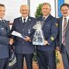 Abschied des Leiters der Staatliche Feuerwehrschule: Unser Bild zeigt (von links) Alfons Weinzierl, Axel Häger, Franz-Josef Hench und Gerhard Eck.