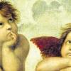 Putzig: Zwei Engelchen machten Raffaels „Sixtinische Madonna“ weltberühmt. Wie das Bild über den beiden Putten aussieht, wissen viele gar nicht.