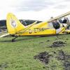 Glück im Unglück: Glimpflich verlief der Unfall beim Fliegertreffen auf der Hohen Lanz bei Hammelburg.