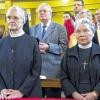Goldene Profess: Schwester Ehrengard (links) und Schwester Ludgera in der Wollbacher Kirche.