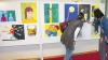 Gestaltungstherapie: Während der Tagung wurde im Foyer des Kurhauses eine Ausstellung mit gemalten Bildern von Patienten präsentiert.