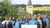 Neues Team, neues Logo: Konrad Mai, Johannes Scheuring, Elmar und Lisa Niklaus, Achim Neugebauer, Elisabeth Vornberger, Norbert Nicklaus, Andrea Niklaus, Henrik Gernet, Sebastian Stenzinger, Gerhard Fick, Gerwin Stenzinger, Gerlinde Geyer, Silke Ried-Kienzle, Stefan Kienzle und Roland Neugebauer sind gut gerüstet für die Kirchweih.