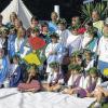 Siegerehrung für die Olympioniken: Bei der Kinderfreizeit der Initiative „Treholere“ der vier Gemeindeteile Triefensteins reisten die Teilnehmer zurück in die Zeit der Antike.