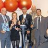 Reha-Zentrum-Premiere: Bei der Eröffnung des ersten ambulanten Reha-Zentrums im Landkreis Haßberge stellten sich zum Gruppenbild: (von links) Bürgermeister Wolfgang Borst, Amely Hirschlach (auszubildende Kauffrau im Gesundheitswesen), Inhaber Thomas Schober, Chefarzt Dr. med. Peter Bödefeld, Ralf Netzel (AOK), Robert Willinger (Bankhaus Max Flessa KG) und AOK-Direktor Frank Dünisch.