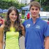 Zweimal Platz eins: Sharon und Kevin Antoni gewannen jeweils die Jugendwertung beim Sprinttriathlon in Eberbach.