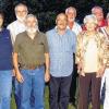 Treue und verdiente Mitglieder des Gebrauchs- und Schutzhundevereins Bad Kissingen: (von links) Heider Moraw, Doris Hauk, Rainer Hauck, Albert Vorndran, Klaus-Peter Glöckler, Alfred Liebl, Liselotte Eber, Frank Moraw, Birgit Eber und Vorsitzender Ralf Reinelt.