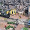 Die Eisenbahn im Wilden Westen: Der Modelleisenbahnclub Mittelschmalkalden zeigt seine Anlagen im Fladunger Rathaus.