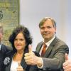 Machen Mut für potenzielle Gründer: (von links) die Experten Klaus-Jürgen Hähn, Christine Beck, Erich Helferich und Peter Urbansky vor der Telefonaktion.
