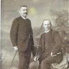 Aus dem Album der Familie: Der in Kissingen geborene Skandalschriftsteller Oskar Panizza (rechts) beim Fotografen mit seinem Bruder Felix.