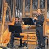 Harfe und Oboe im Gleichklang: Das Duo Bellini, Bernhard Forster (Oboe) und Andreas Wehrenfennig (Harfe) spielte Werke zeitgenössischer Komponisten.