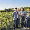 Wildpflanzenmischung als Bereicherung: Bei Unterickelsheim werden alternativ zum Mais Energiepflanzen für die neue Biogasanlage im Gewerbepark GollIpp angebaut. Den Versuch stellten (von links) Frank Stumpf, Franz Walter, Manfred Ritz, Matthias Rühl, Thomas Gschwandtner, Heinrich Lang und Rainer Ott vor.