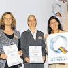 ServiceQ für die Stadt Bad Kissingen: Im Bild von links BHG Präsident Ulrich Brandl, Birgit Kögler und Stephanie Voll (beide von der Stadt Bad Kissingen), Wirtschaftsstaatssekretärin Katja Hessel und Ludwig Büchner von der Stadt Bad Kissingen.