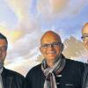 Freunde und Projektpartner: Christoph Zehendner, Manfred Staiger und Heiko Wolf (von links) sind mit ihrem aktuellen Konzertprogramm „Wachsen und Reifen“ auf Deutschlandtournee. Auftakt war am Mittwoch im Kloster Triefenstein.
