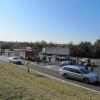Fahrerloser Pkw rollt von Parkplatz auf A7