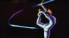 Schwung, Eleganz und Farbakzente: Die Blue Stars brachten Sportgymnastin Saskia Strucksberg mit.