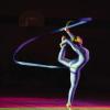Schwung, Eleganz und Farbakzente: Die Blue Stars brachten Sportgymnastin Saskia Strucksberg mit.