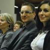 Bei der Amtseinführung: Torsten Stein (Zweiter von rechts) der neuer Leiter der Realschule Bad Brückenau und seine Frau Derya.