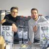 Computer für ALG-II-Empfänger: Steffen Hock (links) und Christoph Fischer organisieren die Sammlung und Übergabe.