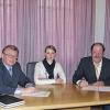 Übergabe: Peter Paul (Zweiter von links) und Wolfgang Küber (Zweiter von rechts) unterzeichneten die Übertragung des Standesamts Rieneck an die VG Burgsinn im Beisein der Standesbeamten Michael Schnall (links), Peter Schwagerus (rechts) und Melanie Welzenbach (Mitte).