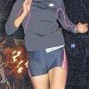 Start-Ziel-Sieg: Anja Erlach vom SV Würzburg 05 sicherte sich wie schon im Vorjahr auch heuer den Sieg in der Frauen-Konkurrenz beim Gerbrunner Sparkassen-Fackellauf.