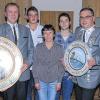 Königsschießen der Bimbacher Schützen: Erfolge feierten Erich Habelsberger, Oliver Geißel, Carmen Nürnberg, Christopher Hinz, Udo Eckert, Rolf Landeck und Julian Göllner (von links).