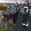 Gefahrgutübung am Forster WEg: Über  100 Feuerwehrleute, THW-Spezialisten, DLRG-Aktiven und Rotkreuzlern probten den Ernstfall.