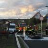 Gefahrgutübung am Forster WEg: Über  100 Feuerwehrleute, THW-Spezialisten, DLRG-Aktiven und Rotkreuzlern probten den Ernstfall.