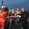 Gefahrgutübung am Forster WEg: Über  100 Feuerwehrleute, THW-Spezialisten, DLRG-Aktiven und Rotkreuzlern probten den Ernstfall.