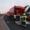 Gefahrgutübung am Forster WEg: Über  100 Feuerwehrleute, THW-Spezialisten, DLRG-Aktiven und Rotkreuzlern probten den Ernstfall.