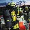 Gefahrgutübung am Forster WEg: Über  100 Feuerwehrleute, THW-Spezialisten, DLRG-Aktiven und Rotkreuzlern probten den Ernstfall.