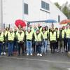 Bürgermeisterinnen und Bürgermeister der Landkreisgemeinden mit Landrat Thomas Eberth beim gemeinsamen Besuch des Energieparks Wunsiedel. Dort steht Bayerns größter Anlage für Wasserstoff-Elektrolyse.