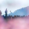 Ob Familientreffen, Wochenendausflug oder Hochzeit – die Alte Mainbrücke in Würzburg zieht Einheimische genauso an wie Urlaubsreisende. Am Samstag (26.10.24) tummeln sich bei Temperaturen um die 14 Grad zahlreiche Menschen auf dem historischen Wahrzeichen der Stadt. Archivaufnahme von 2022.