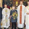 Neue Gemeindereferentin für Kist und Reichenberg: Gabriele Flörchinger mit Gemeindereferent Bernd Müller, Pfarrer Jerczy Jelonek, Pater Leo Beck und Diakon Rainer Boivin.DIETMAR KIESEL