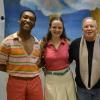Mit unbändiger Spielfreude und viel schauspielerischem Können gastierte auch heuer ein Ensemble des renommierten englischsprachigen "White Horse Theatre" am Karlstadter Gymnasium und bescherte somit schulartübergreifend 620 Schülern vergnügliche, wie auch lehrreiche Englischstunden der besonderen Art. Im Bild (von links): Defender Nyunhete aus Nottingham, Amy Shields aus Hitchin, Theaterdirektor Michael Dray aus London, Valia Katsi aus Athen bzw. London, sowie Kye Samuel aus Manchester.