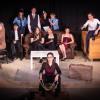 Die Akteure der Theatergruppe: (hinten, von links) Klara Tempcke, Adrian Pauna, Johanna Dietz, Stefan Seiler, (Mitte) Eva Seiler, Jonas Walter, Katharina Kneuer, Anne Jetschni, Greta Schreppel, Felix Volz und (vorne) Mariella Reichert.